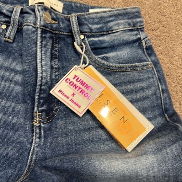 Tummy Control Risen denim! With stretch! Can be uncuffed! High rise size 5 - Picture 14 of 14